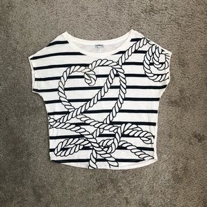 Express Nautical Heart Graphic Tee